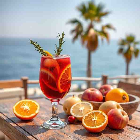 Easy Red Wine Sangria Cocktail Recipe - Tenerife Style